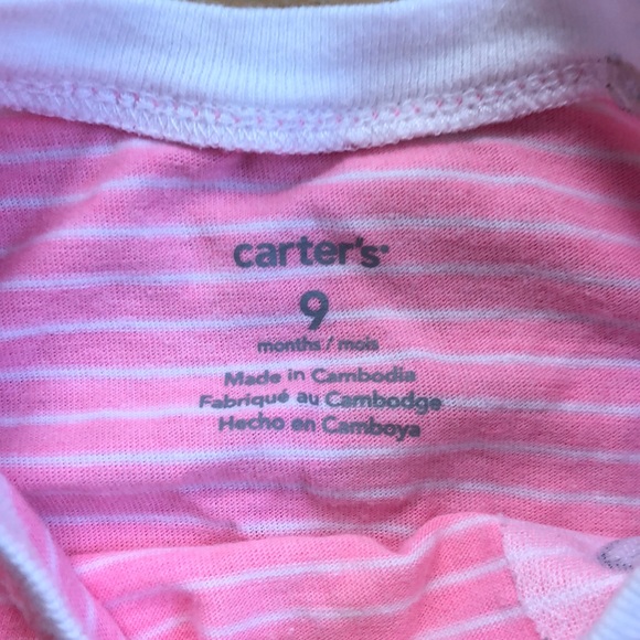 Carter’s One piece bright pink romper - Picture 4 of 4